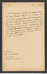 k.k. naturhistorisches Hofmuseum, Intendanzakten 1885-1896 (Hauer), Aktenzahl Z.192/1888, Seite 1